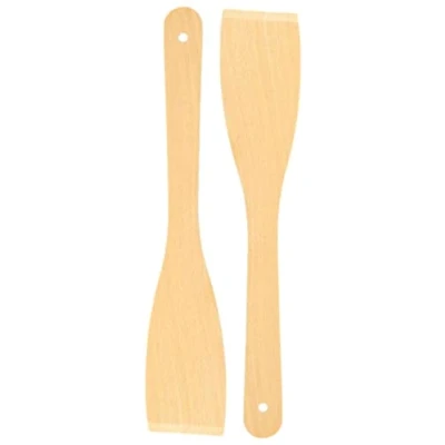 Afbeelding van teemando® 2 spatels van 30 cm, een natuurproduct beukenhout