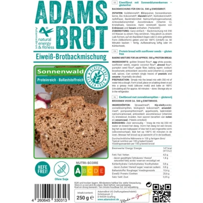 Afbeelding van Adam&#039;s Sonnenwald glutenvrije broodmix (250 gr)
