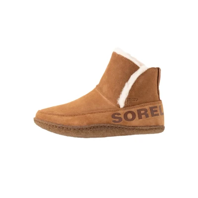 Afbeelding van Sorel Nakiska Bootie Korte laarzen, Dames, Maat: 41, Camel brown Veloursleer