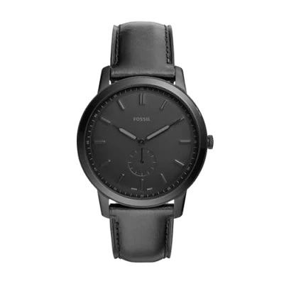 Afbeelding van Fossil Herenhorloge analoog kwarts met leren armband FS5447, riem, riem