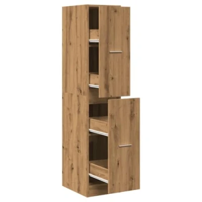 Image de vidaXL Armoire d&#039;apothicaire chêne artisanal bois d&#039;ingénierie855177
