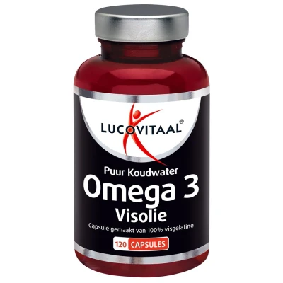 Afbeelding van Lucovitaal Omega 3 Visolie Puur Koudwater Cap Capsules 120capsules