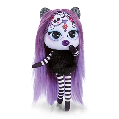 Afbeelding van Nici Knuffelpop Pixidoos Sunli 20 Cm Pluche Zwart/paars