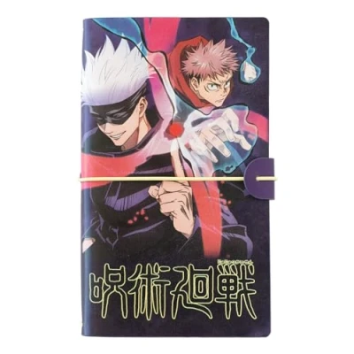 Afbeelding van Grupo Erik Jujutsu Kaisen Reisnotitieboekje 2 in 1 notitieboek Kunstleer Notebook
