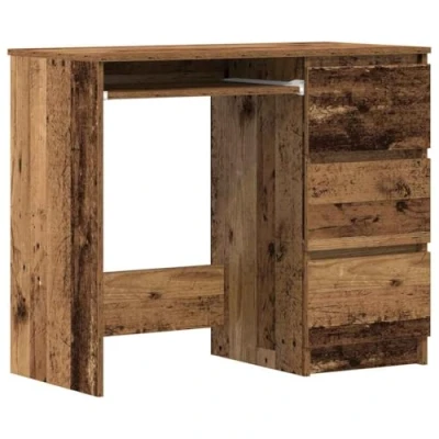 Image de vidaXL Bureau vieux bois 90x45x76 cm d&#039;ingénierie861142