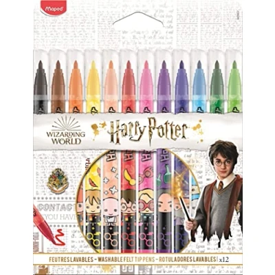 Image de 12 feutres couleur Maped Harry Potter