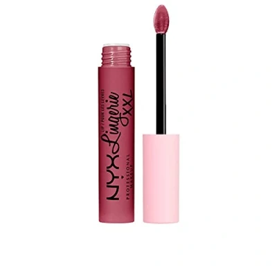 Image de NYX Professional Makeup Rouge à Lèvres Liquide Mat Lip Lingerie XXL, Longue Tenue, Formule Vegan, Sans transfert, Teinte : Bust ed (14)