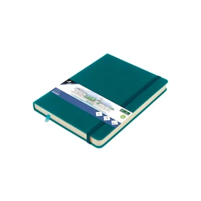 Afbeelding van Kangaro schetsboek A5 dark turquoise met elastiek en lint K 861294