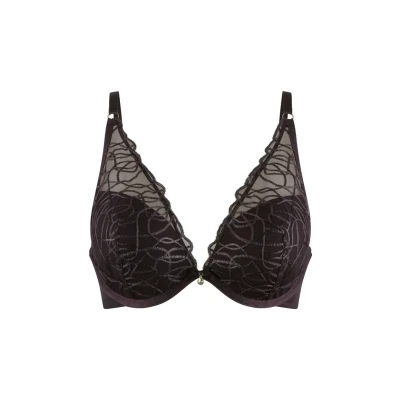 Afbeelding van Lingadore Triangel BH, Dames, Maat: 70B, Dark pepper
