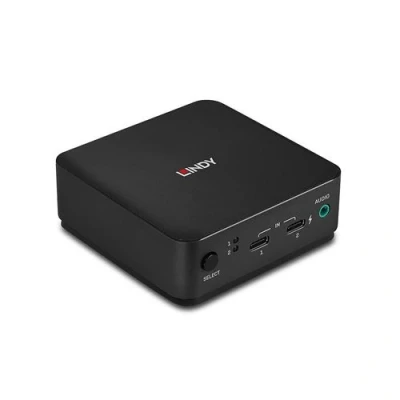 Image de Lindy Commutateur écran clavier souris/audio Type C, DisplayPort 1.2 2 x KVM port(s) 1 utilisateur local de bureau