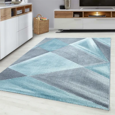 Afbeelding van Beta Vloerkleed Grijs / Blauw Laagpolig 80x150 cm