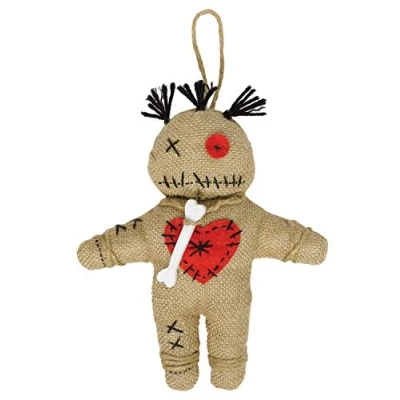 Afbeelding van Amscan Decoratiepop Voodoo Jute/linnen Bruin