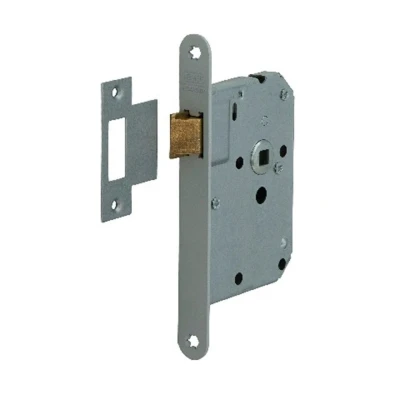 Afbeelding van Nemef Loopslot afgerond 20 x 174 mm Messing doornmaat 50 incl sluitplaat krimp