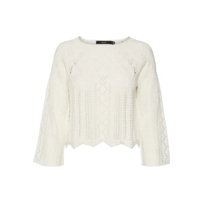 Afbeelding van Vero Moda Vmginger 3 4 Boatneck GA NOOS Trui, Dames, Maat: XS, Birch