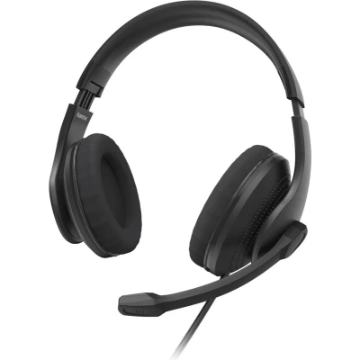 Afbeelding van Hama HS USB300 V2 (Bedraad, USB A), Kantoorheadset, Zwart