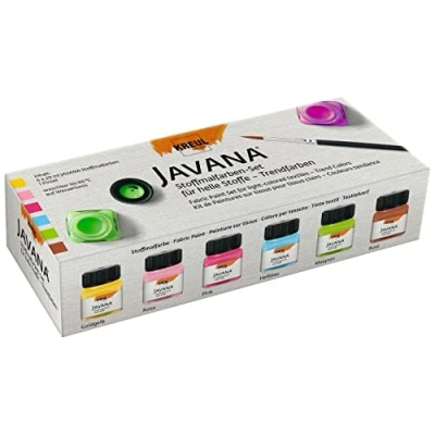 Afbeelding van Javana textielverf set Sunny kleuren Voor lichte stoffen