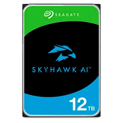Image de Seagate SkyHawk AI ST12000VE001 Disque dur 12 To interne 3.5&quot; SATA 6Gb/s mémoire tampon : 256 Mo avec 3 ans de Rescue Data Recovery