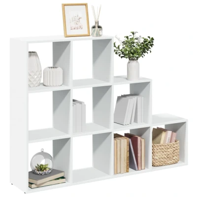 Afbeelding van Kamerscherm / boekenkast 3 laags 137,5x29x103,5 cm hout wit