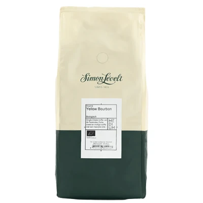 Afbeelding van Simon Lévelt 250 gr Versgemalen koffiebonen Yellow Bourbon