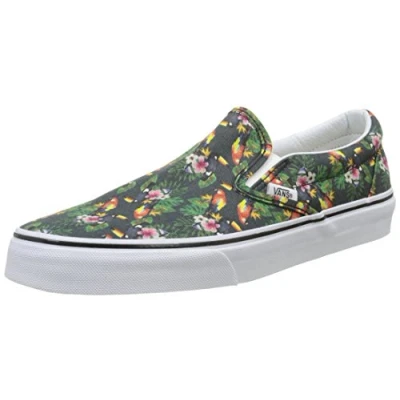 Afbeelding van Vans Uniseks sneakers voor volwassenen, klassiek, om uit te glijden, Veelkleurig Chambray Parrot True White