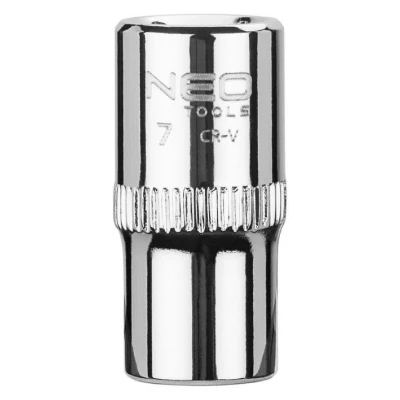 Afbeelding van NEO TOOLS 08 225 Steeksleutelelement 1/4 3124 7 mm Chroom vanadium staal SuperLock