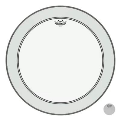 Afbeelding van Remo Powerstroke 3 Clear Bass 22 With White Falam Patch bassdrumvel