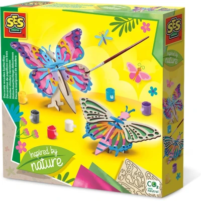 Afbeelding van Ses Creative Houten Vlinders Versieren
