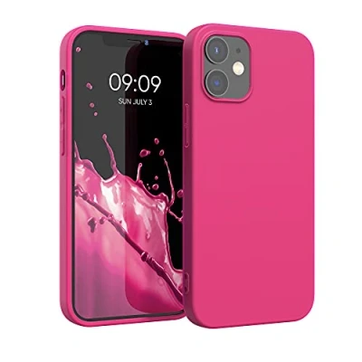Afbeelding van kwmobile telefoonhoesje geschikt voor Apple iPhone 12 / Pro Hoesje smartphone Back cover in neon roze