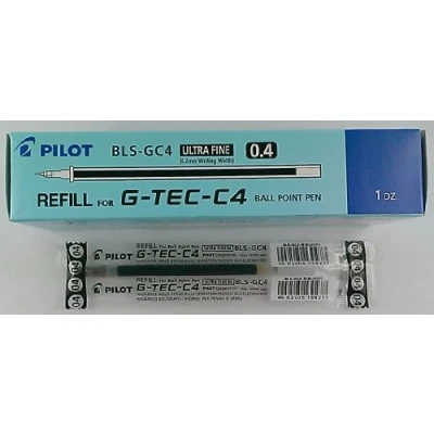 Afbeelding van Pilot Set van 12 navullingen voor G Tec C4/Maica 0,4 mm Blauw