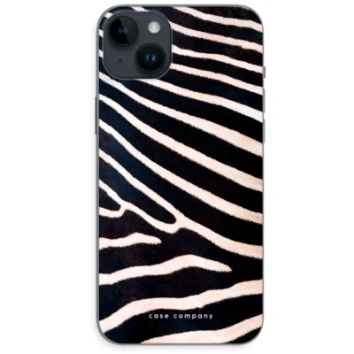 Afbeelding van Case Company® hoesje geschikt voor iPhone 14 Plus Zebra Soft Cover Telefoonhoesje Bescherming aan alle Kanten en Schermrand