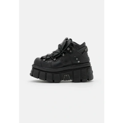 Afbeelding van NEW ROCK 106 S29 TORENSCHOENEN Metalen Zwart Lederen Biker Punk Gotische Laarzen Maat 40