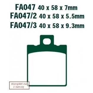 Afbeelding van EBC Brakes FA047TT Remblokkenset