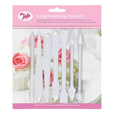 Afbeelding van Modeleer Tools, Set van 7 Stuks, Wit, Kunststof Tala