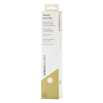 Afbeelding van Cricut Smart Iron On Joy Xtra Folie Snijbreedte 48.3 cm Glitter, Goud