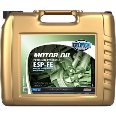 Afbeelding van Mpm Esp FE PREMIUM SYNTHETIC 0W 20 20L Motorolie 05020ESP VOLKSWAGEN: Golf 7, Polo V Hatchback, 7 Variant, AUDI: A3 Sportback, A6 C7 Avant