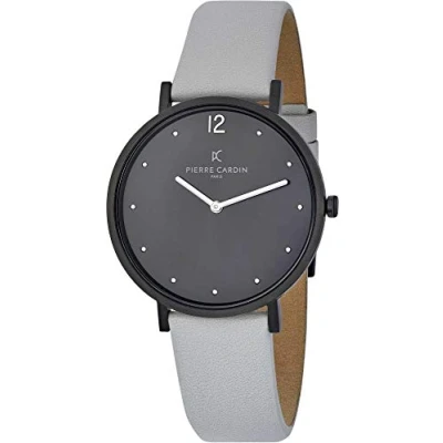 Afbeelding van Pierre Cardin Belleville Simplicity CBV.1037 Horloge Leer Grijs Ø 39 mm