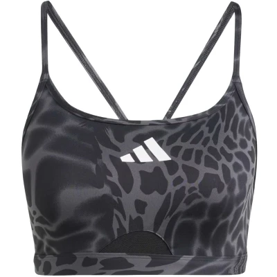 Afbeelding van adidas Performance Aeroreact light Support 3STRIPES BRA Sportbh met support, Dames, Maat: MxC D, Black