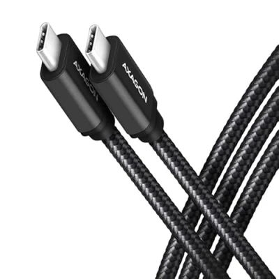 Afbeelding van AXAGON BUCM3 CM20AB cable USB C &lt; &gt; 3.2 Gen 1, 2m, PD 60W, 3A, ALU, braid, Black *USBCM