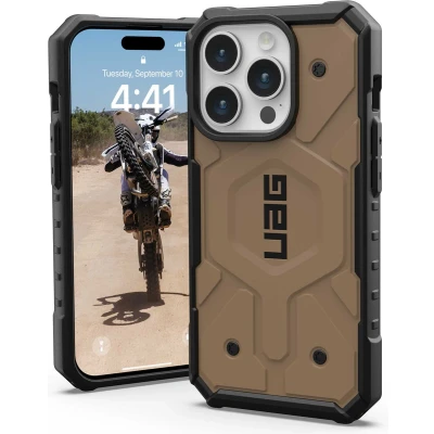 Afbeelding van UAG Pathfinder Mag iPhone 15 Pro Hoesje dark earth