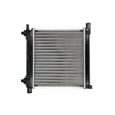 Afbeelding van THERMOTEC D7M038TT Radiateur Koper, Kunststof voor voertuigen zonder airco 295 340 32 Handgeschakeld Koelribben mechanisch gelast