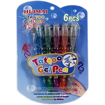 Afbeelding van Basic Tattoo Gelpennen 6 Stuks