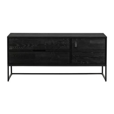 Afbeelding van WOOOD Silas TV Meubel Grenen Blacknight 55x120x44