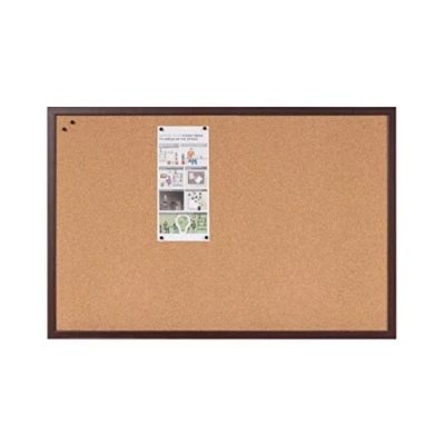 Afbeelding van Bi Office Earth Executive prikbord van kurk met frame MDF, Merire, 90 x 60 cm