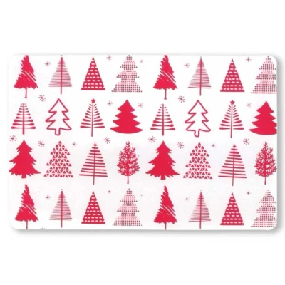 Afbeelding van Placemat Xmas Tree 30x45cm Rood
