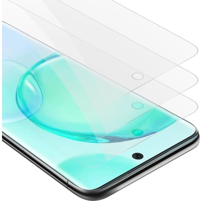 Afbeelding van Cadorabo 3x Screenprotector geschikt voor Realme Narzo 50 5G Beschermende Pantser Film in KRISTALHELDER Getemperd (Tempered) Display beschermend glas 9H hardheid met 3D Touch