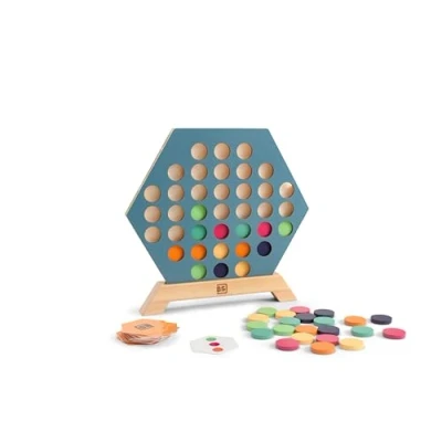 Afbeelding van BS Toys Bordspel 3 op een rij Variant van 4 Educatief Speelgoed Vanaf 6 Jaar 2 tot Spelers Cadeau kind