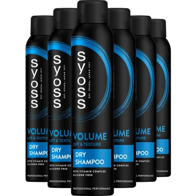 Afbeelding van Syoss Volume Droogshampoo 6x200 ml Voordeelverpakking