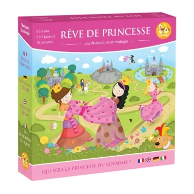 Afbeelding van Zoe Yateka Prinsessendroom, parcours en strategiespel, gezelschapsspel voor kinderen, vanaf 5 jaar