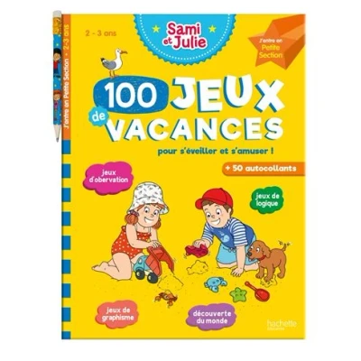 Image de 100 Jeux de vacances Sami et Julie J&#039;entre en Petite Section Cahier 2025