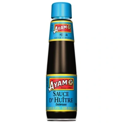 Afbeelding van AYAM oestersaus Hoge kwaliteit op basis van oesterextracten Authentieke aroma&#039;s uit Azië koken thuis gezonde voeding glutenvrij zonder conserveringsmiddelen 210 ml 1 stuk
